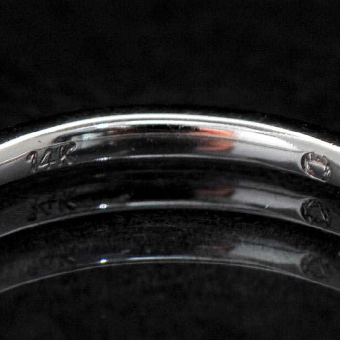 14k White Gold Diamond Bands