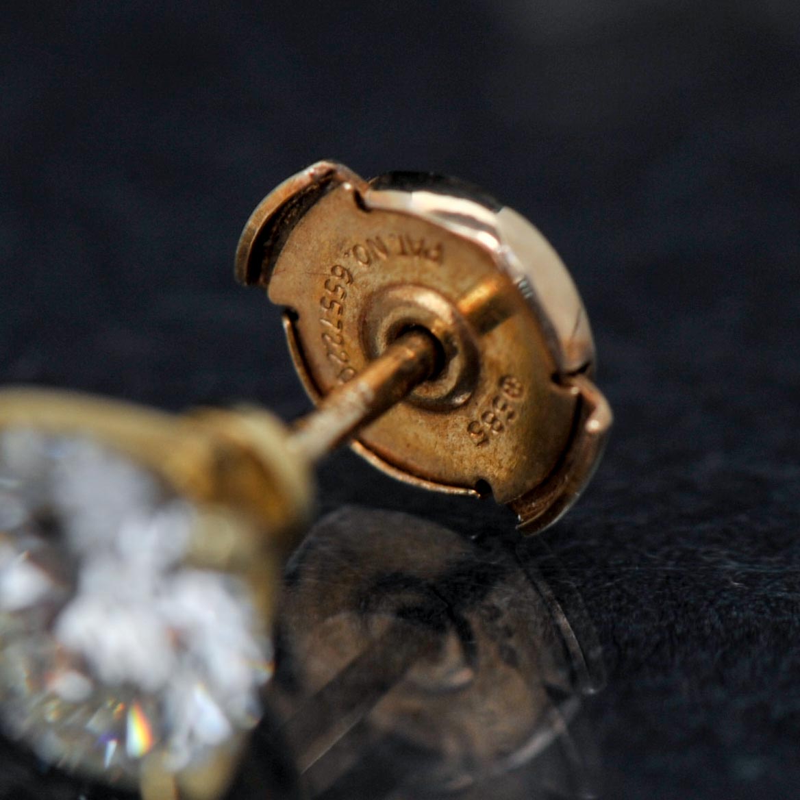 14k Yellow Gold 2.42 CTW Diamond Earrings