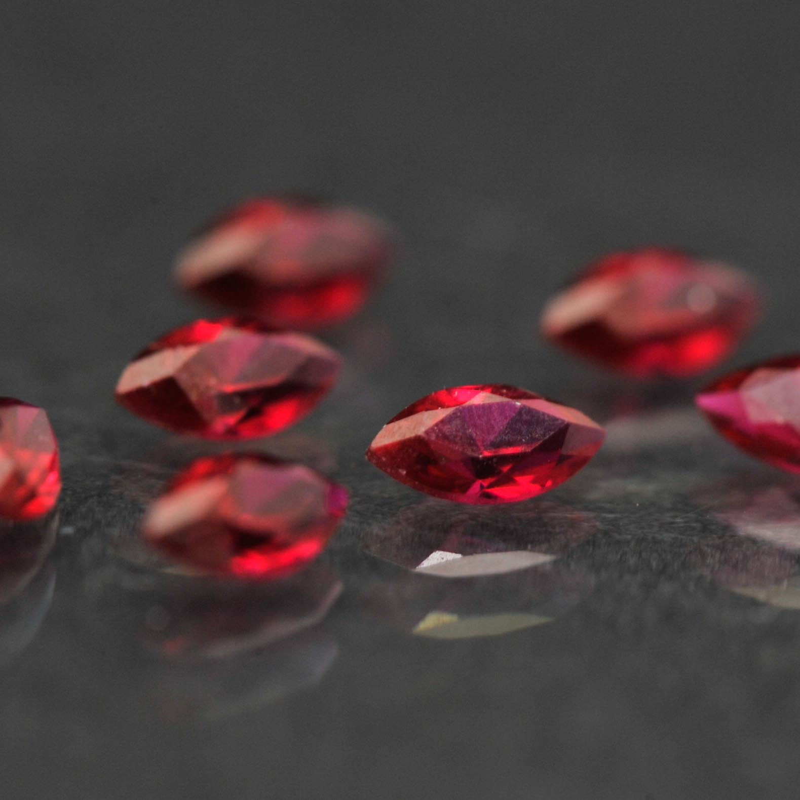 Seven Ruby Loose Stones