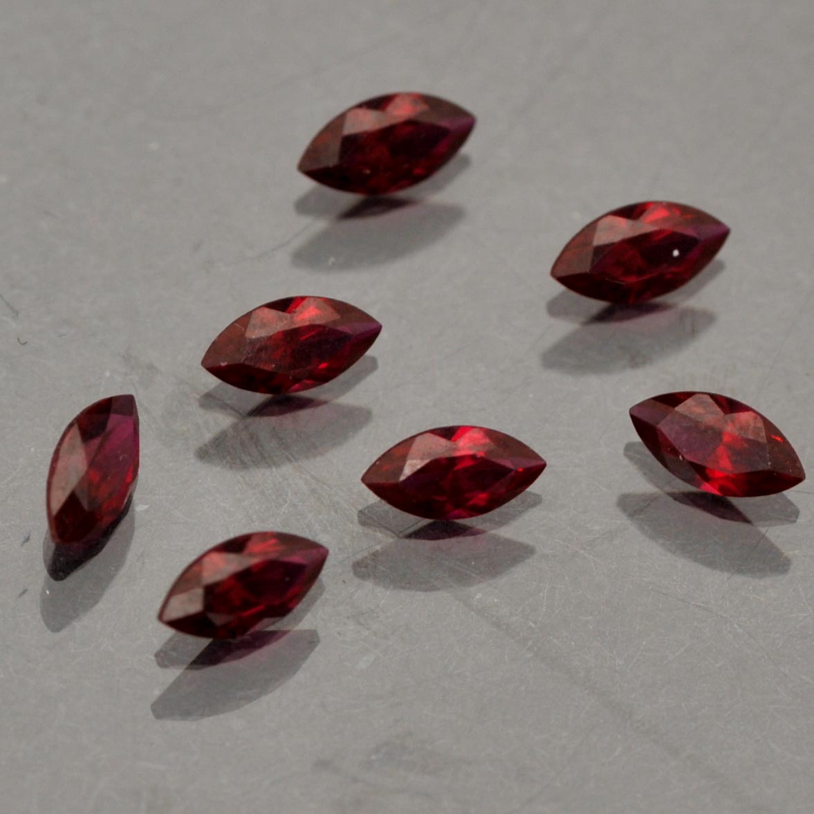 Seven Ruby Loose Stones