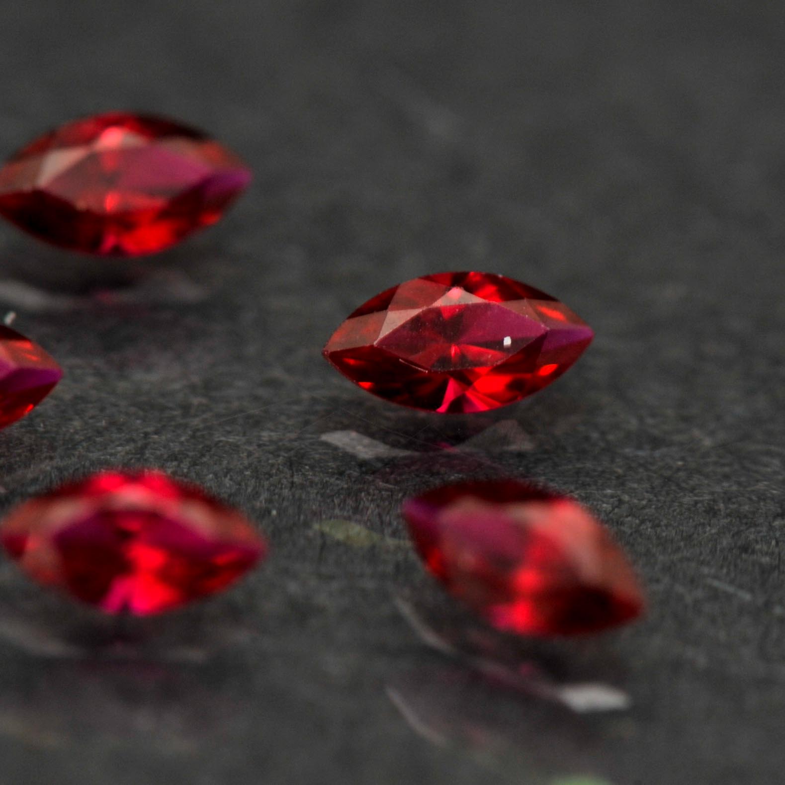 Seven Ruby Loose Stones
