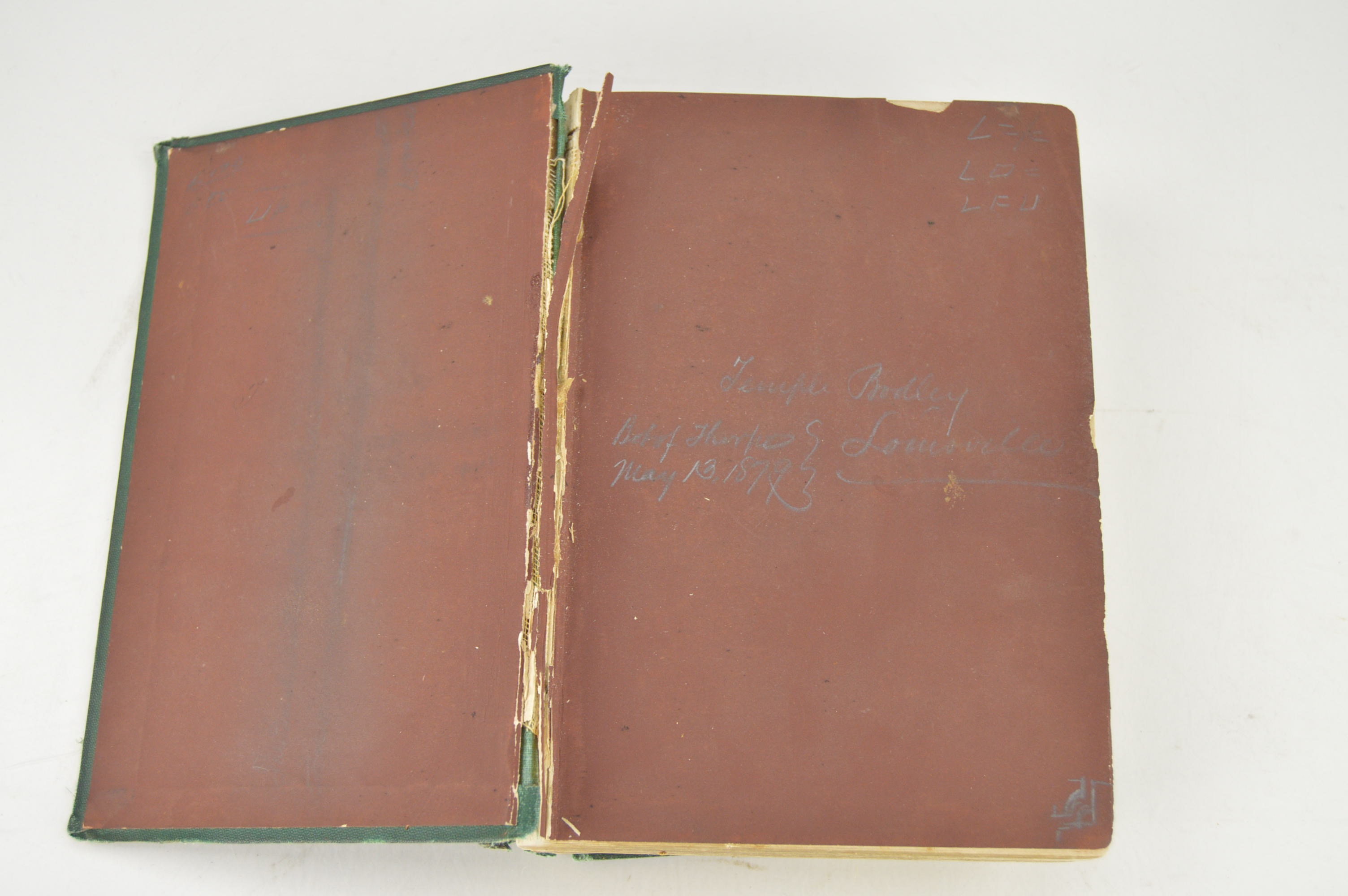 Antique Book Belonging to Kentucky Author Temple Bodley