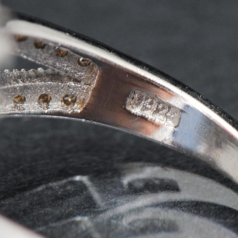 Sterling Silver and Synthetic Stone Bypass Ring