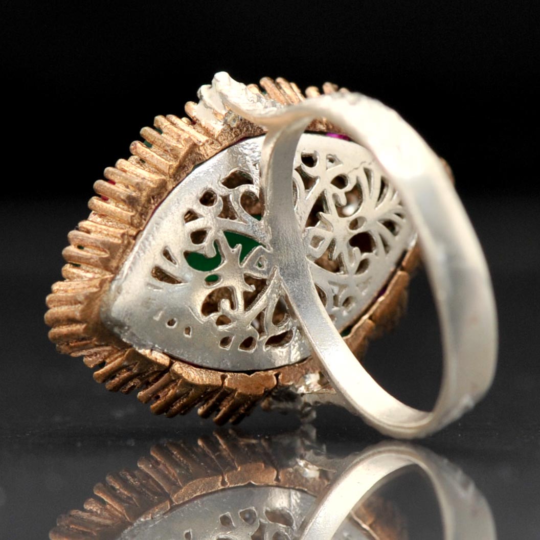 Sterling Silver Ornate Milgrain Ring