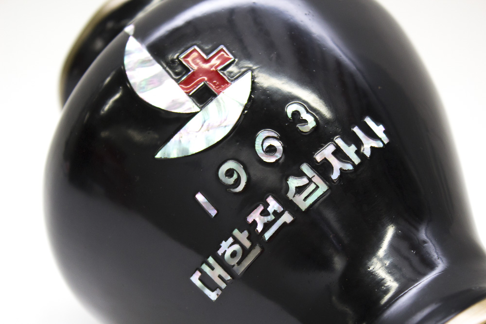 Brass Enamel Mother of Pearl Vase Collection