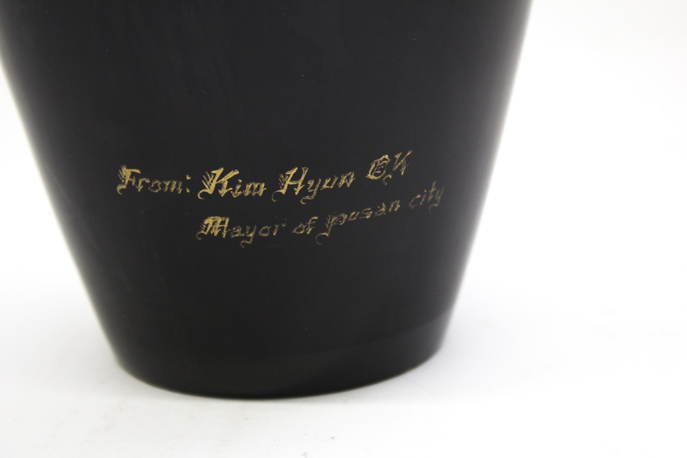 Brass Enamel Mother of Pearl Vase Collection