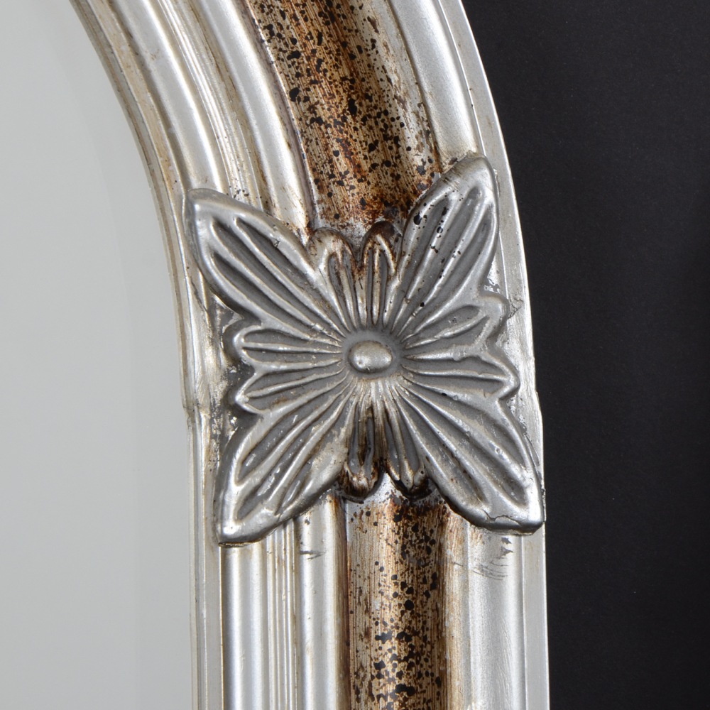 Pair of Arched Framed Beveled Mirrors