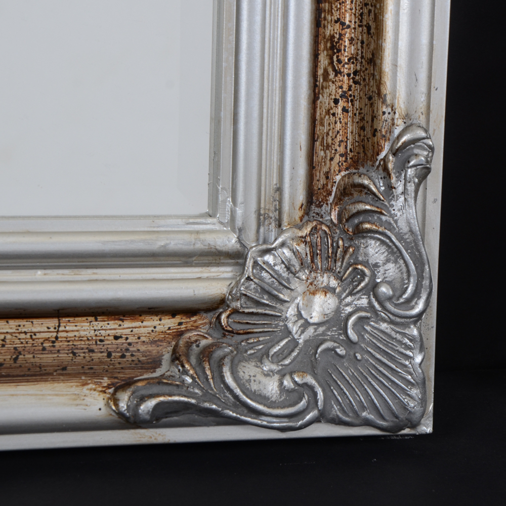 Pair of Arched Framed Beveled Mirrors