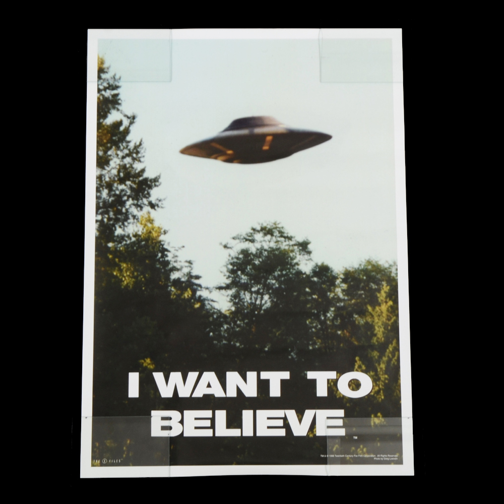 X-Files "I Want to Believe" UFO Poster