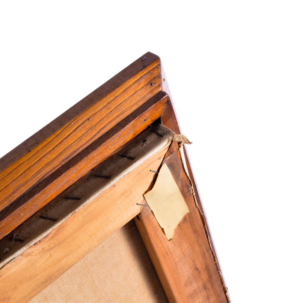 Peter V. Bianchi Signed Frontier Oil on Canvas