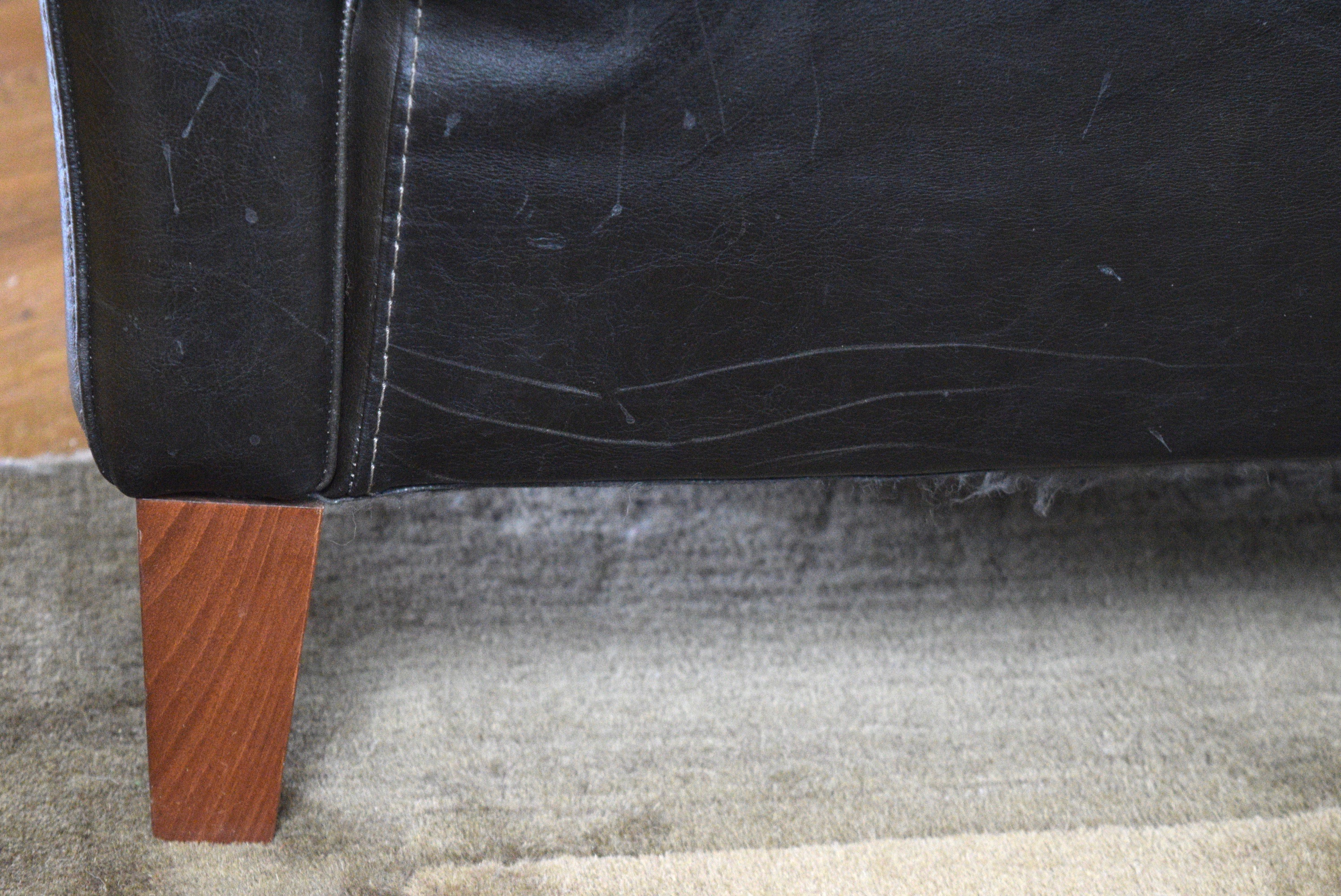 Calia Leather Loveseat Sofa