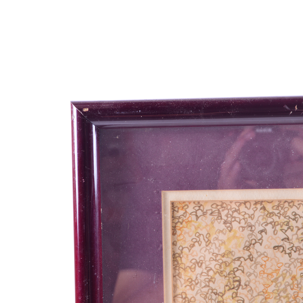 Signed Alex McAdam "Amsterdam" Watercolor and Ink Painting