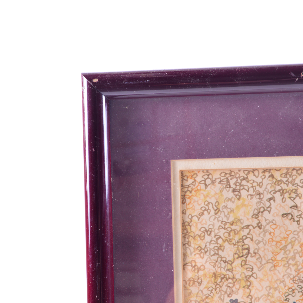 Signed Alex McAdam "Amsterdam" Watercolor and Ink Painting