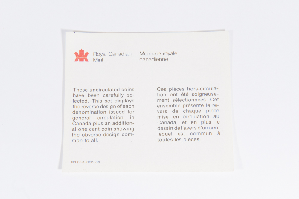 Canadian 1980 Uncirculated Mint Coin Set