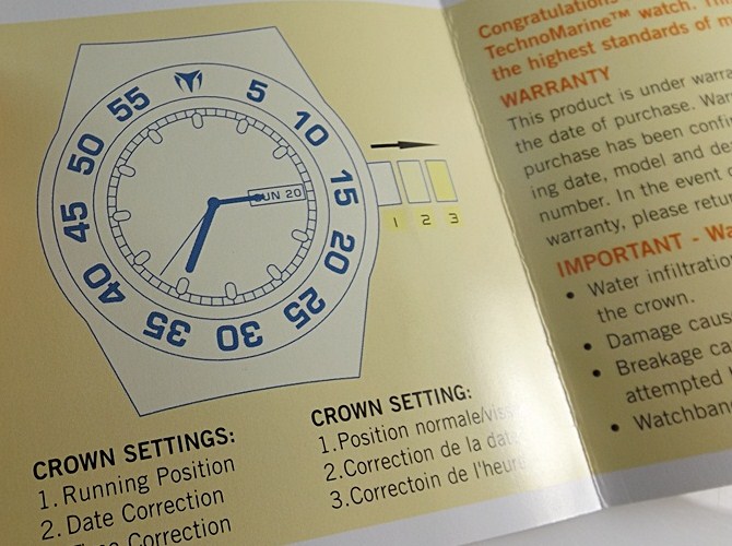 TechnoMarine Stainless Steel Professional Diving Watch