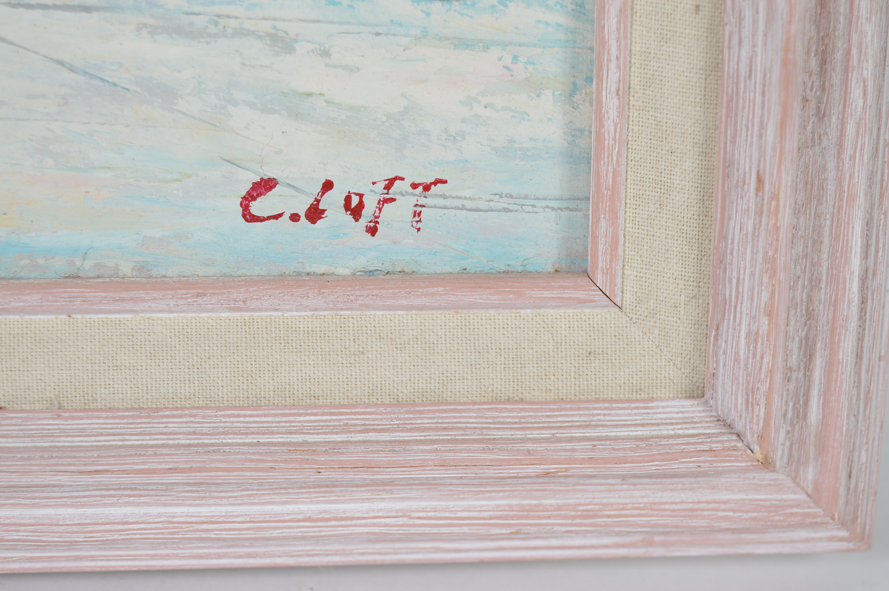 Mediterranean Landscape Painting by C. Loft Guild