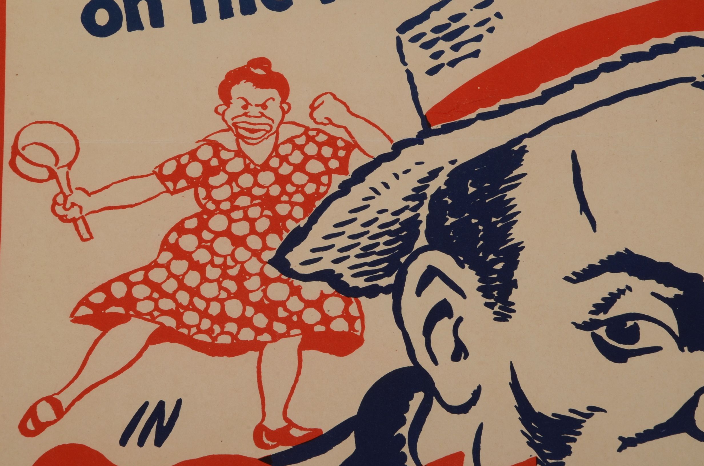 Vintage "Buck and Bubbles Laff Jamboree" Block Relief Poster