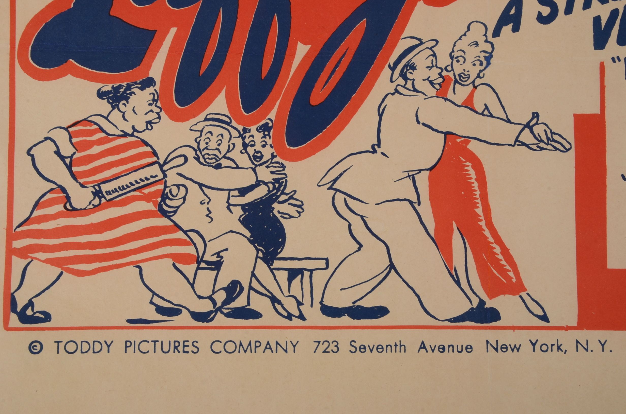 Vintage "Buck and Bubbles Laff Jamboree" Block Relief Poster