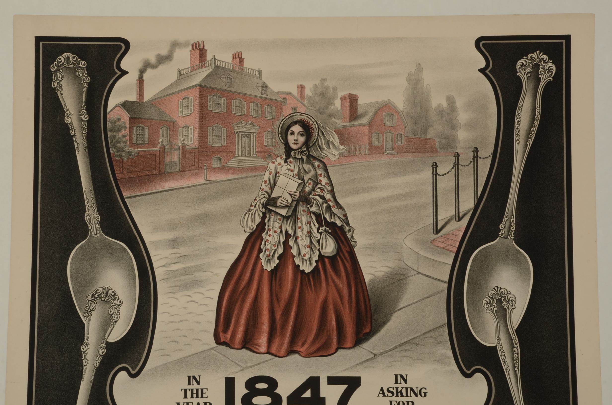 Vintage Rogers Silver Plate Promotional Poster