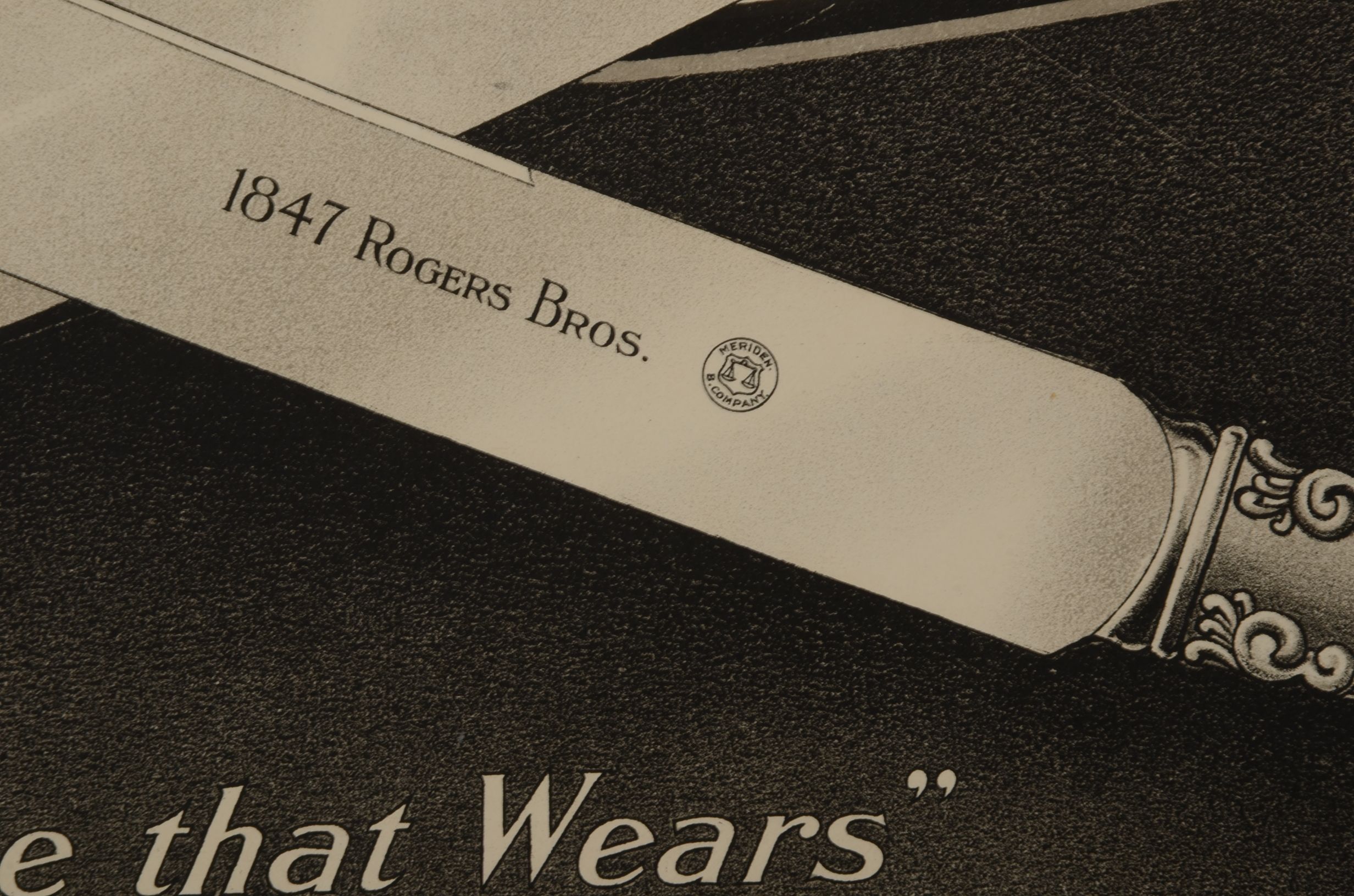 Vintage Rogers Silver Plate Promotional Poster