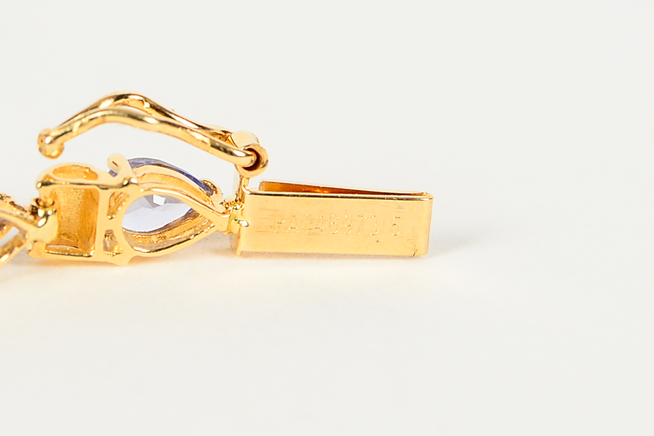 14K Yellow Gold and Tanzanite Bracelet