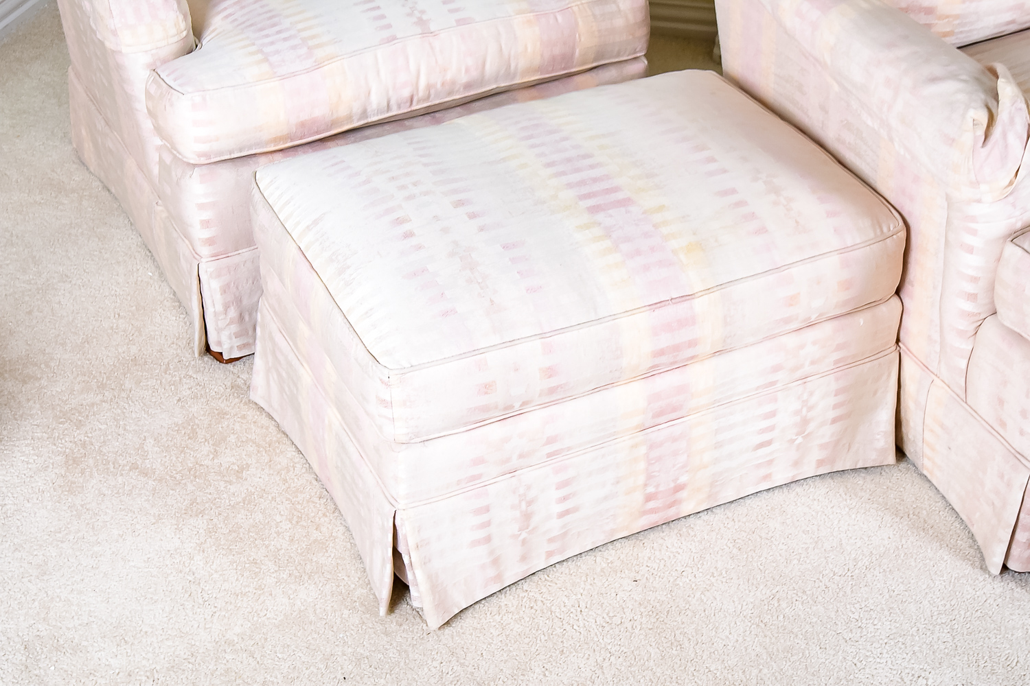 Pair of Henredon Armchairs and an Ottoman