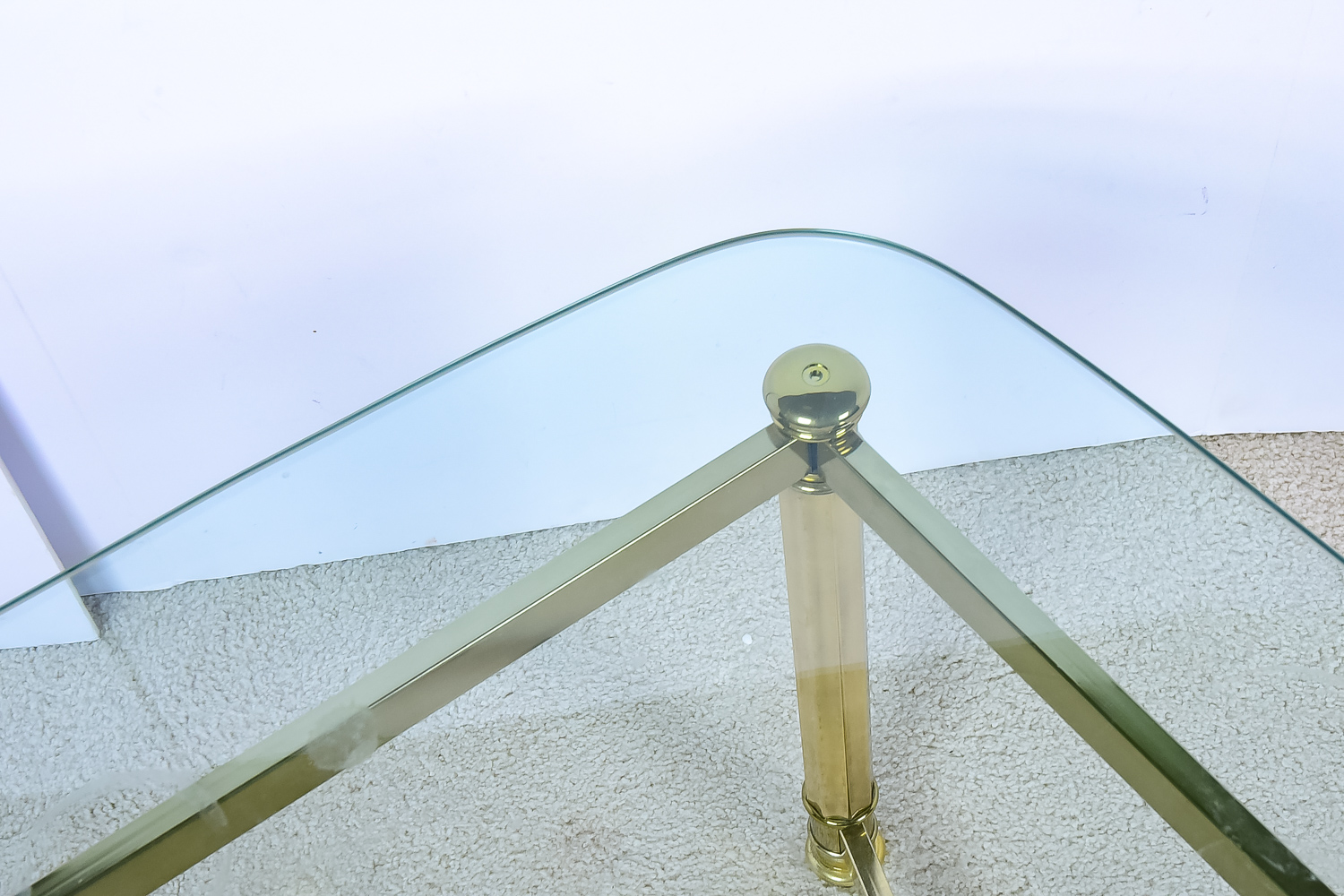 Brass and Glass Coffee Table