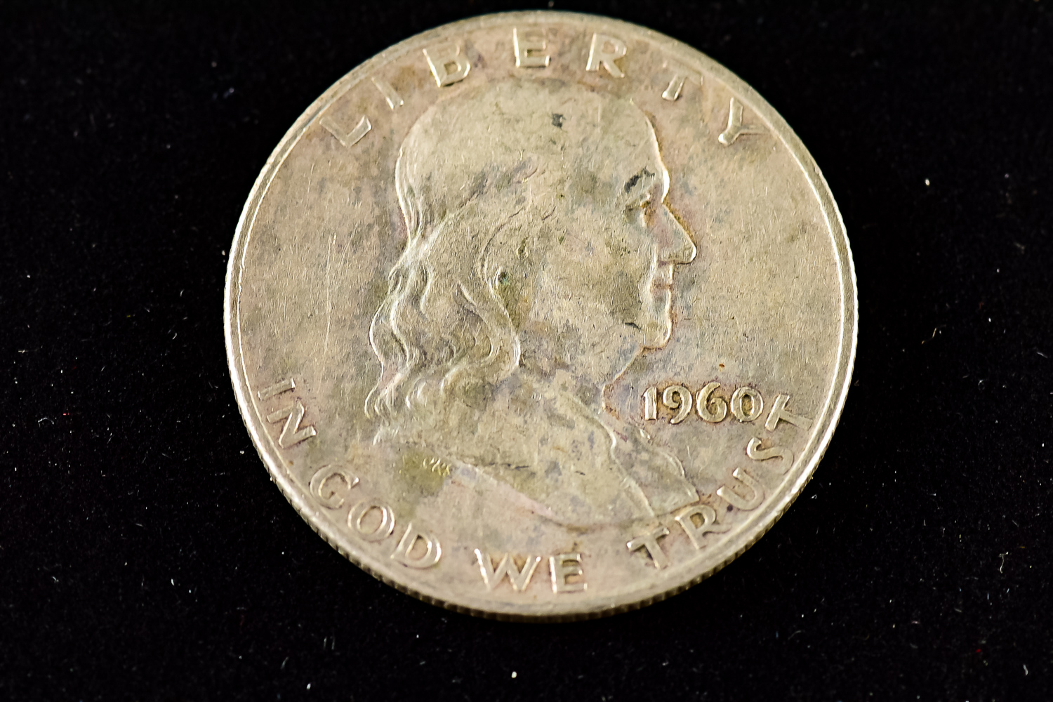 Pair of Benjamin Franklin Half Dollar Coins