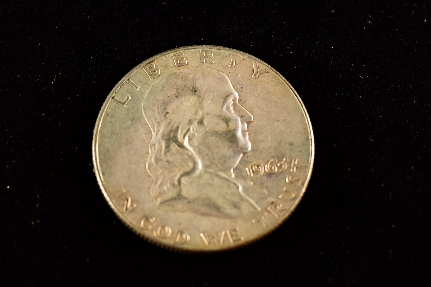 Pair of Benjamin Franklin Half Dollar Coins