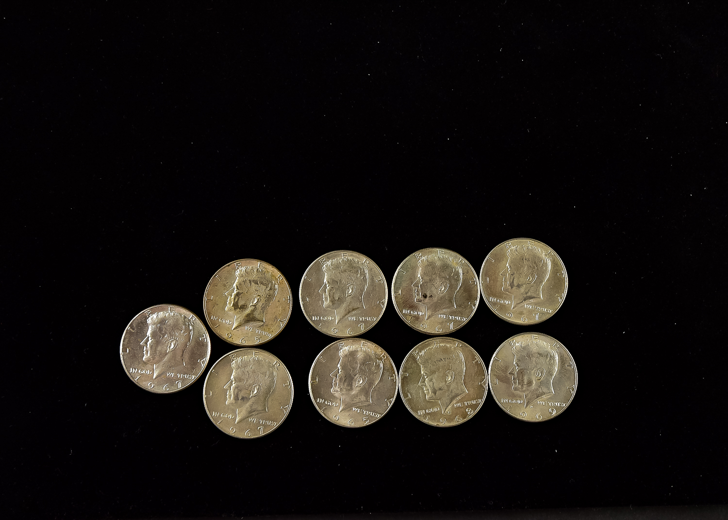 Collection of Kennedy Half Dollar Coins