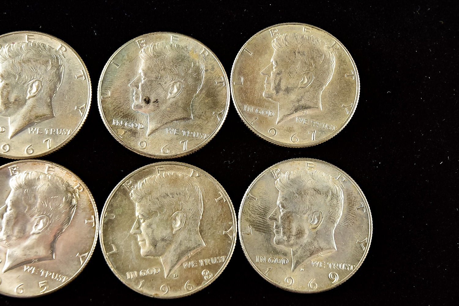 Collection of Kennedy Half Dollar Coins