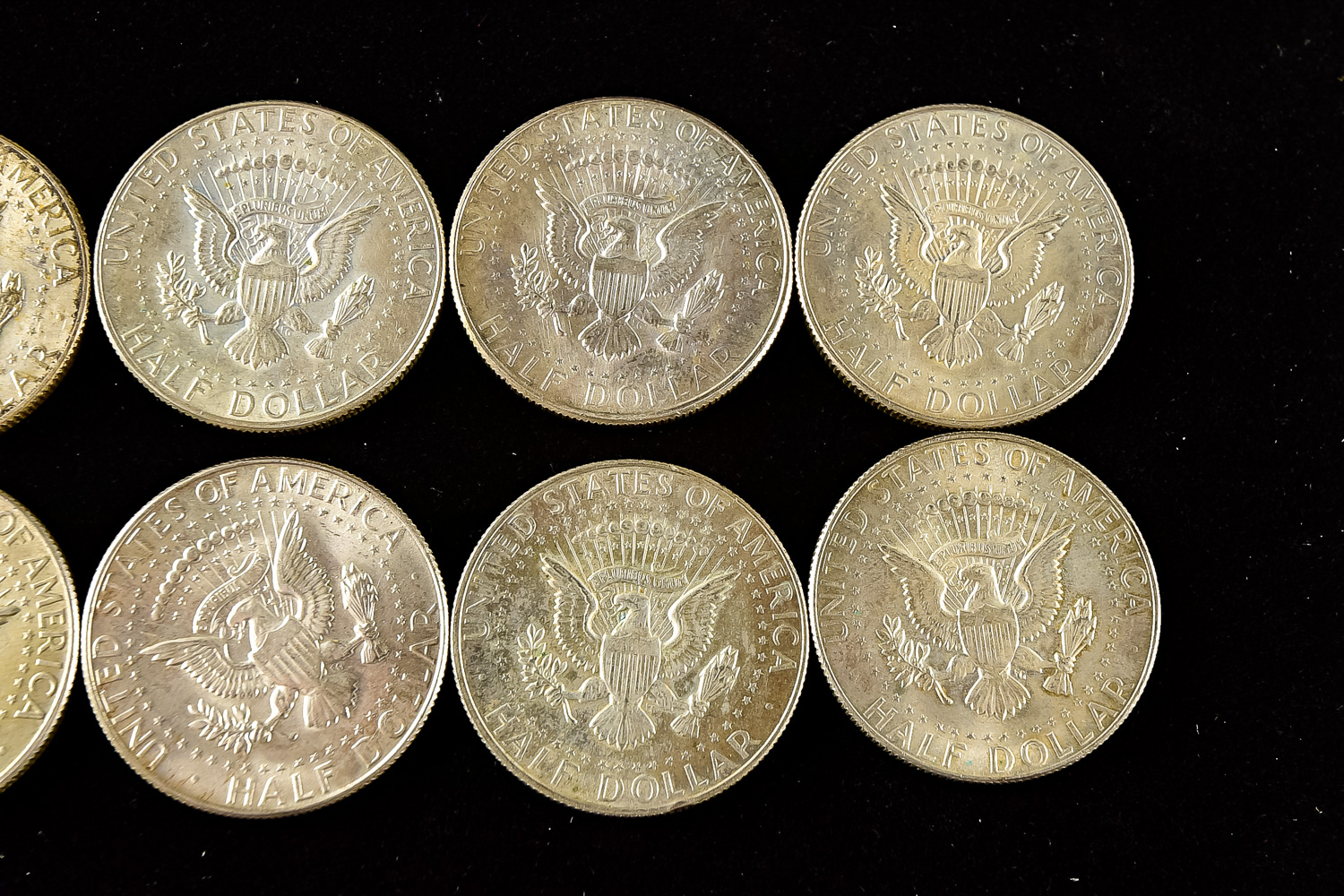 Collection of Kennedy Half Dollar Coins