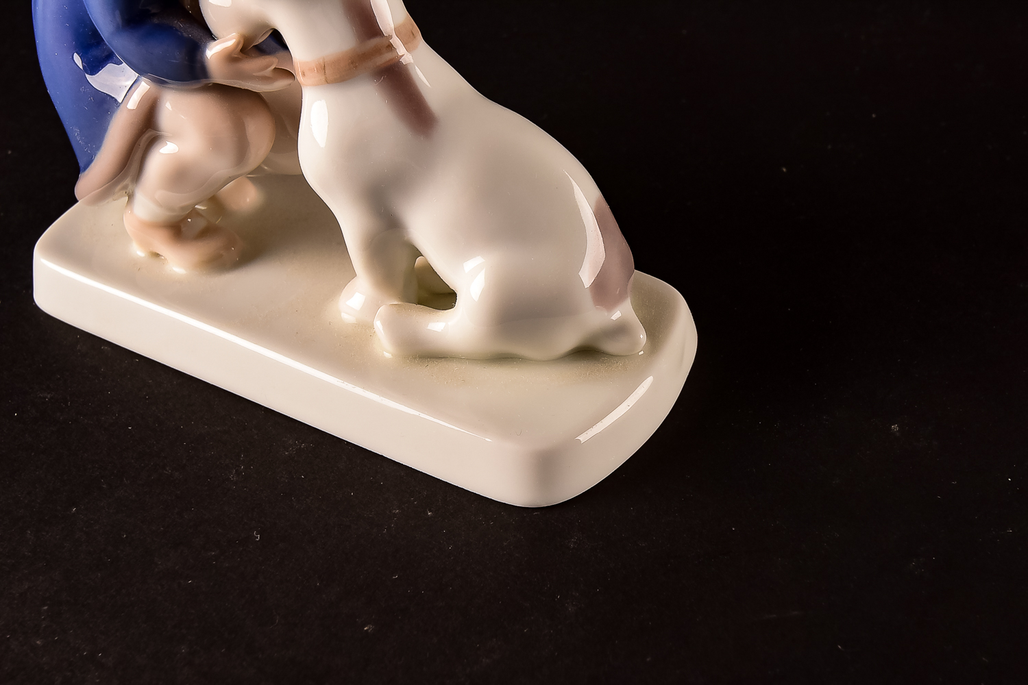 B&G Denmark Porcelain Figurine Girl with a Dog