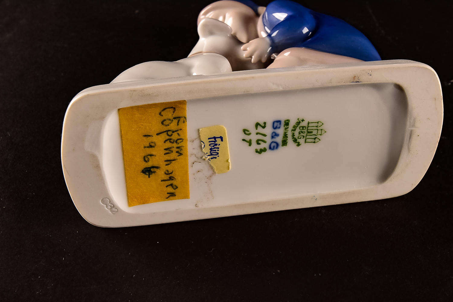 B&G Denmark Porcelain Figurine Girl with a Dog