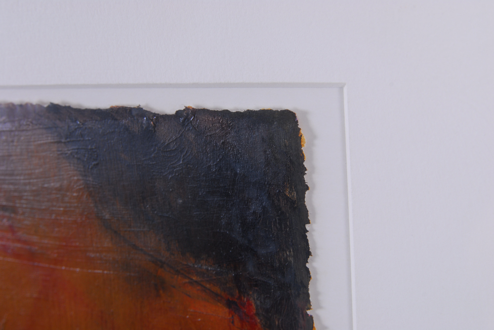 Oil on Paper titled "Close to Home" by Gilbert