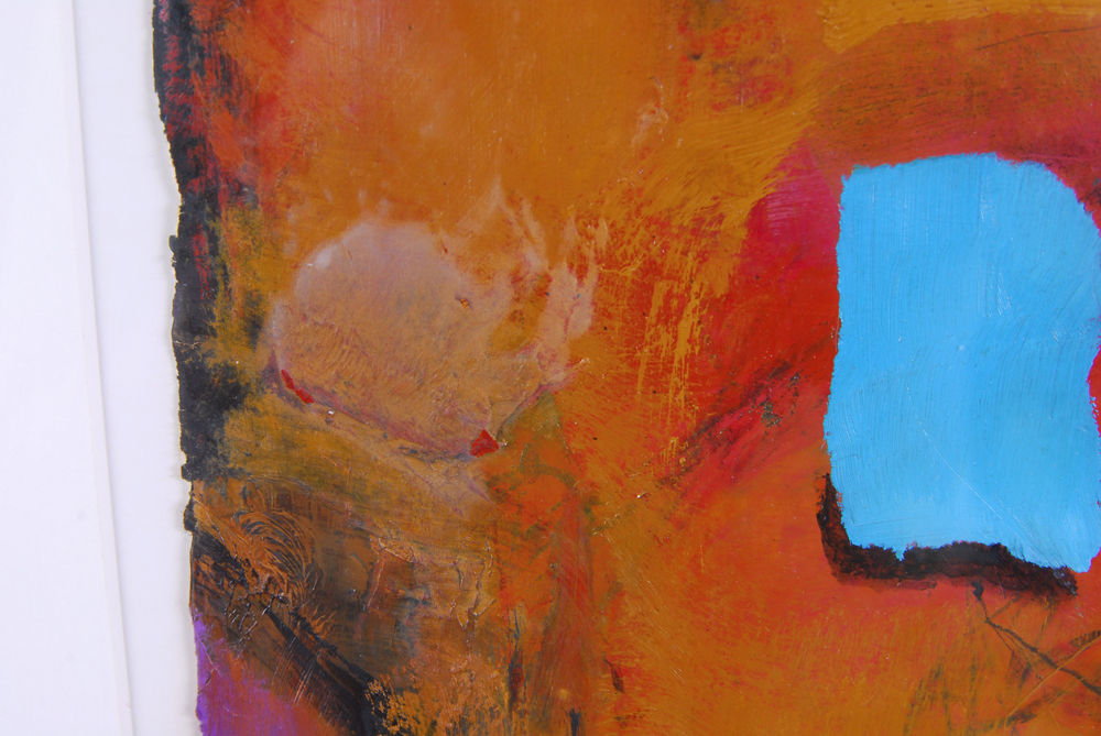 Oil on Paper titled "Close to Home" by Gilbert