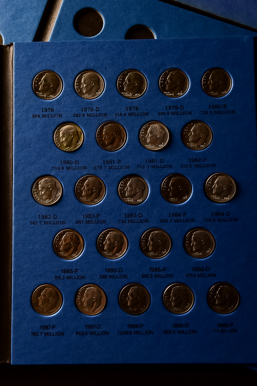 Collection of Roosevelt Dime Collector's Books