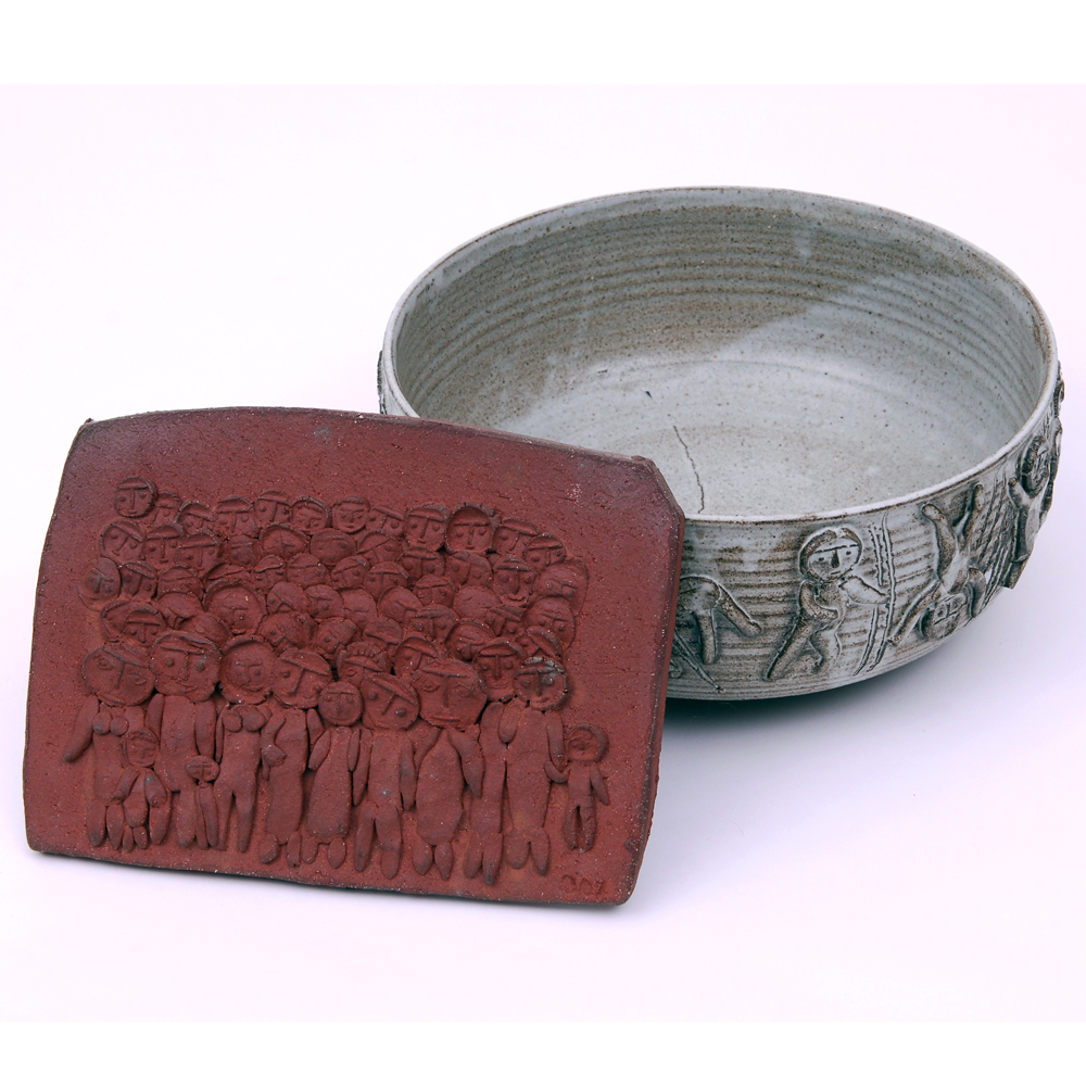 Pair of Solveig Cox Pottery Pieces