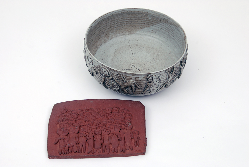 Pair of Solveig Cox Pottery Pieces