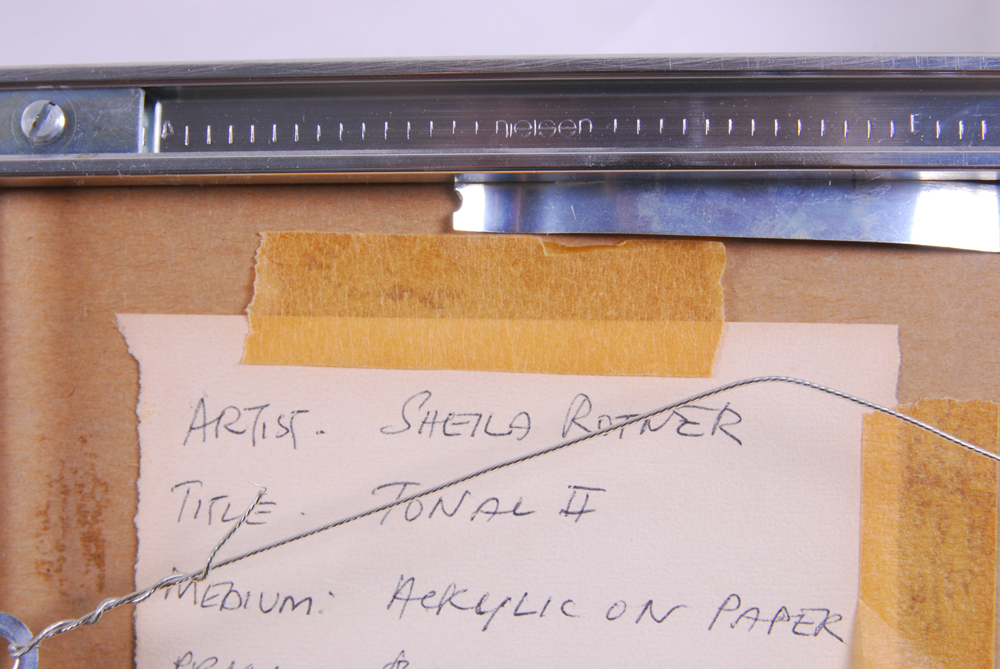 Sheila Rotner "Tonal II" Acrylic on Paper