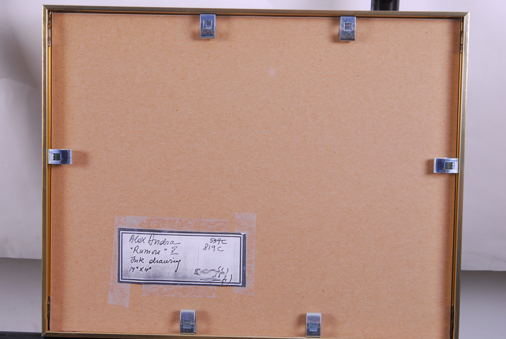 Alex Andra "Rumors" Ink Drawing