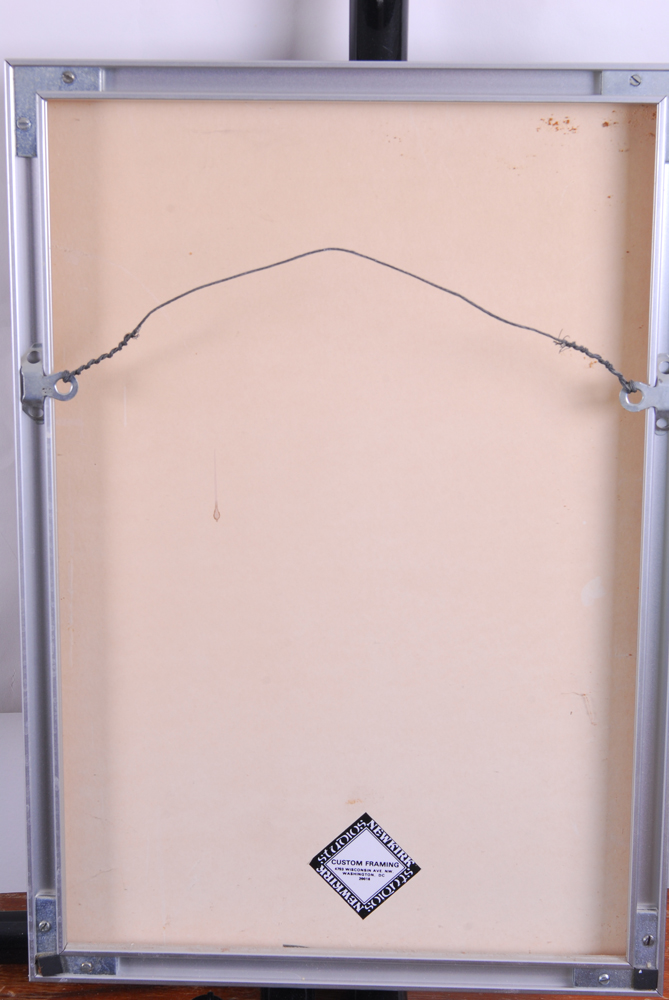 Signed Photograph Depicting Clothesline in Florence, Italy