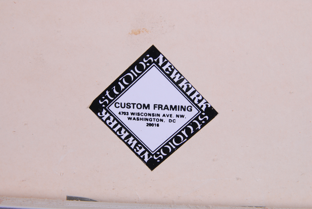 Signed Photograph Depicting Clothesline in Florence, Italy