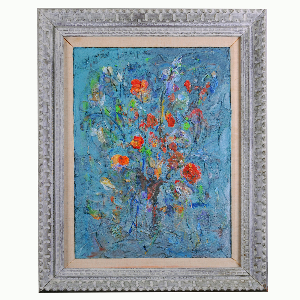 Pietro Lazzari "Fiori D Amore" Foam and Oil Painting