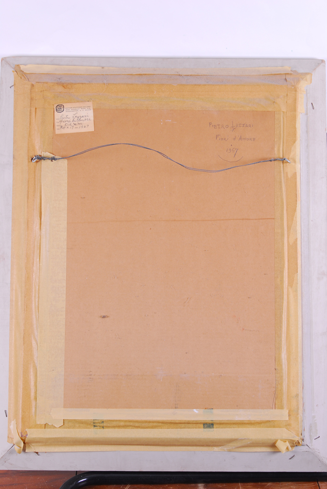 Pietro Lazzari "Fiori D Amore" Foam and Oil Painting