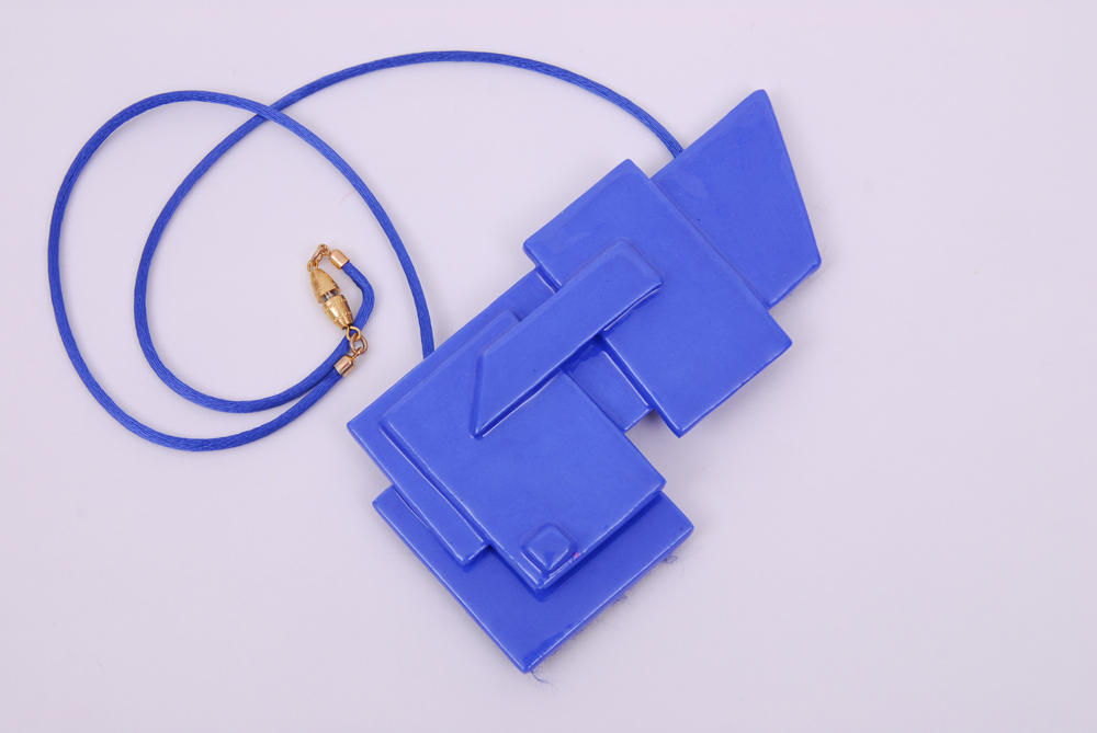 Pair of Rima Schulkind Pottery Necklaces