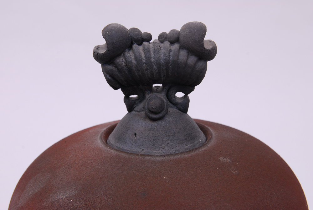 Signed Raku-Fired Vase