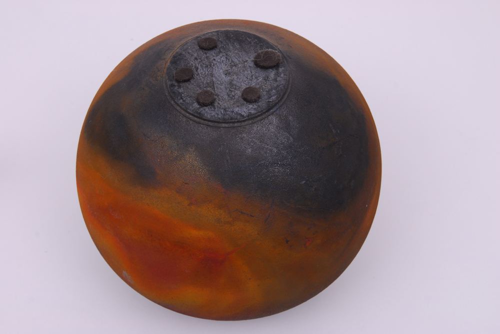 Signed Raku-Fired Vase