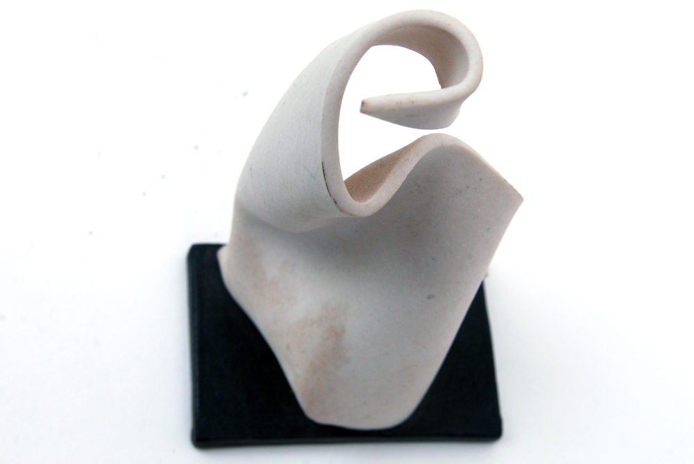 Pair of Rima Schulkind Clay Sculptures