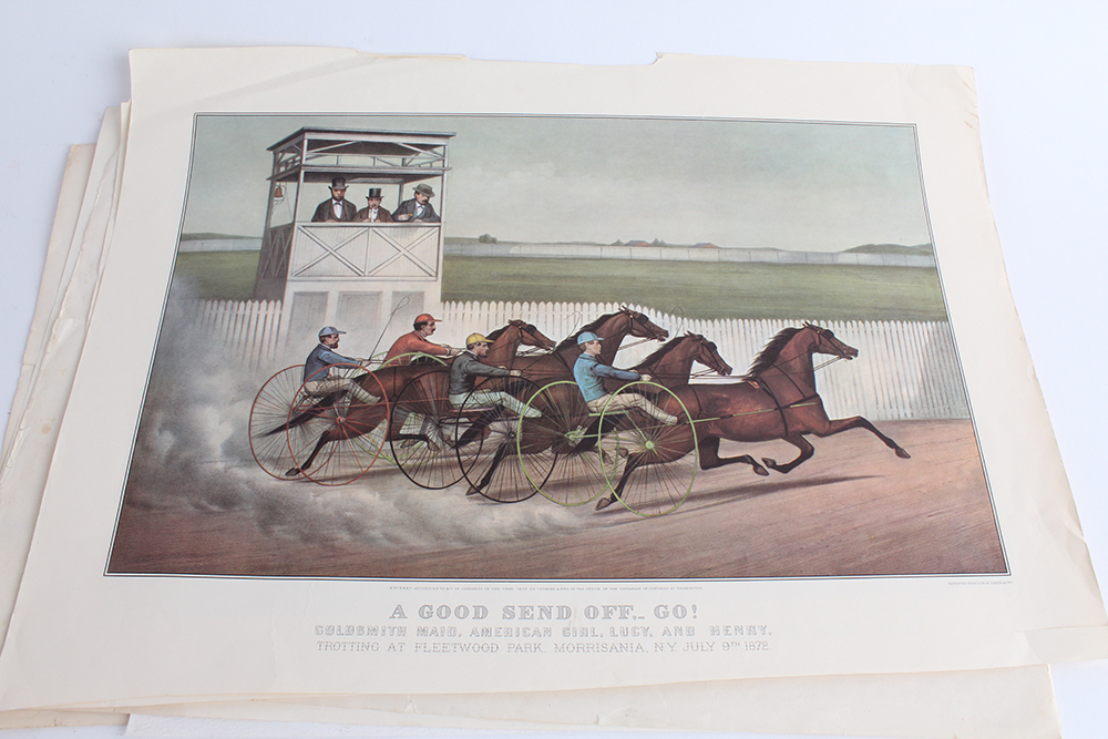 Norman Rockwell and Currier & Ives Offset Lithographs